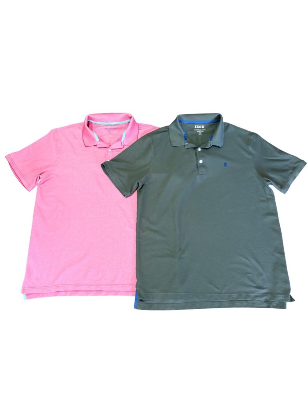 Izod Mens Advantage Performance Stretch Polo Shirts XLT bundle 2